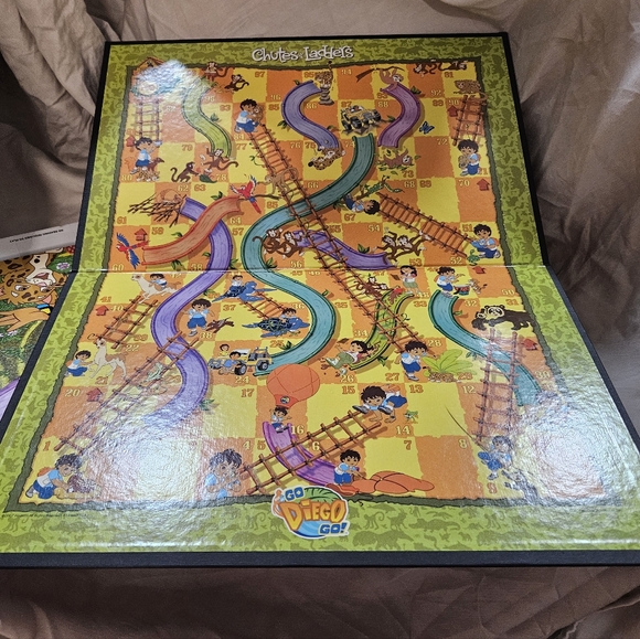 Nick Jr Dora The Explorer Candyland & Go Diego Go Chutes and Ladders Board Games - Picture 9 of 12